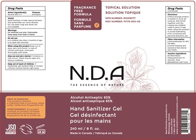 Label_Hand Sanitizer Gel 240 mL.jpg Label Hand Sanitizer Gel 240 mL